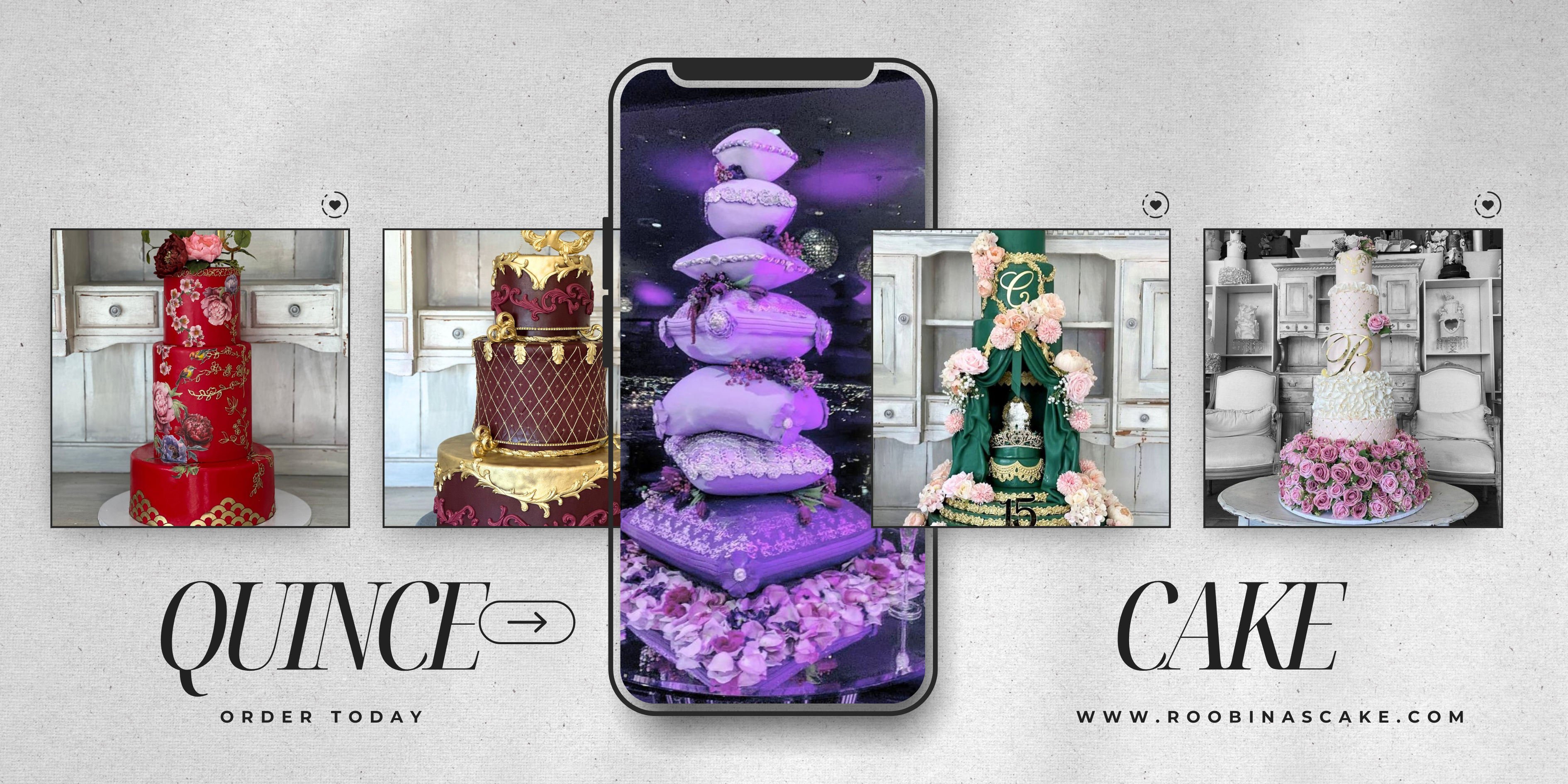 Stunning Quinceañera Cakes in Orange County, CA — Free Delivery & Cake Tasting by Roobina’s Cake