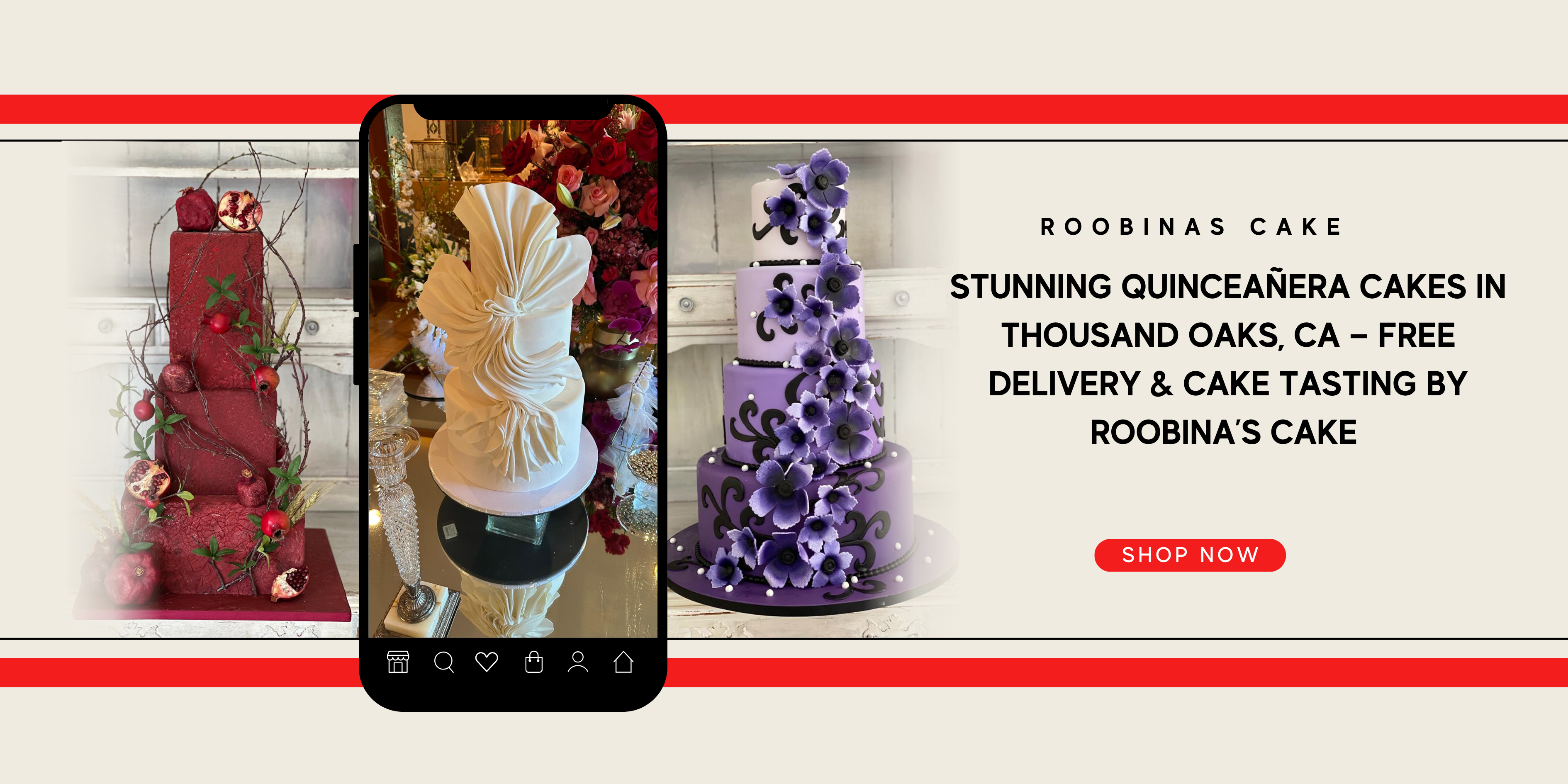 Stunning Quinceañera Cakes in Thousand Oaks, CA — Free Delivery & Cake Tasting by Roobina’s Cake
