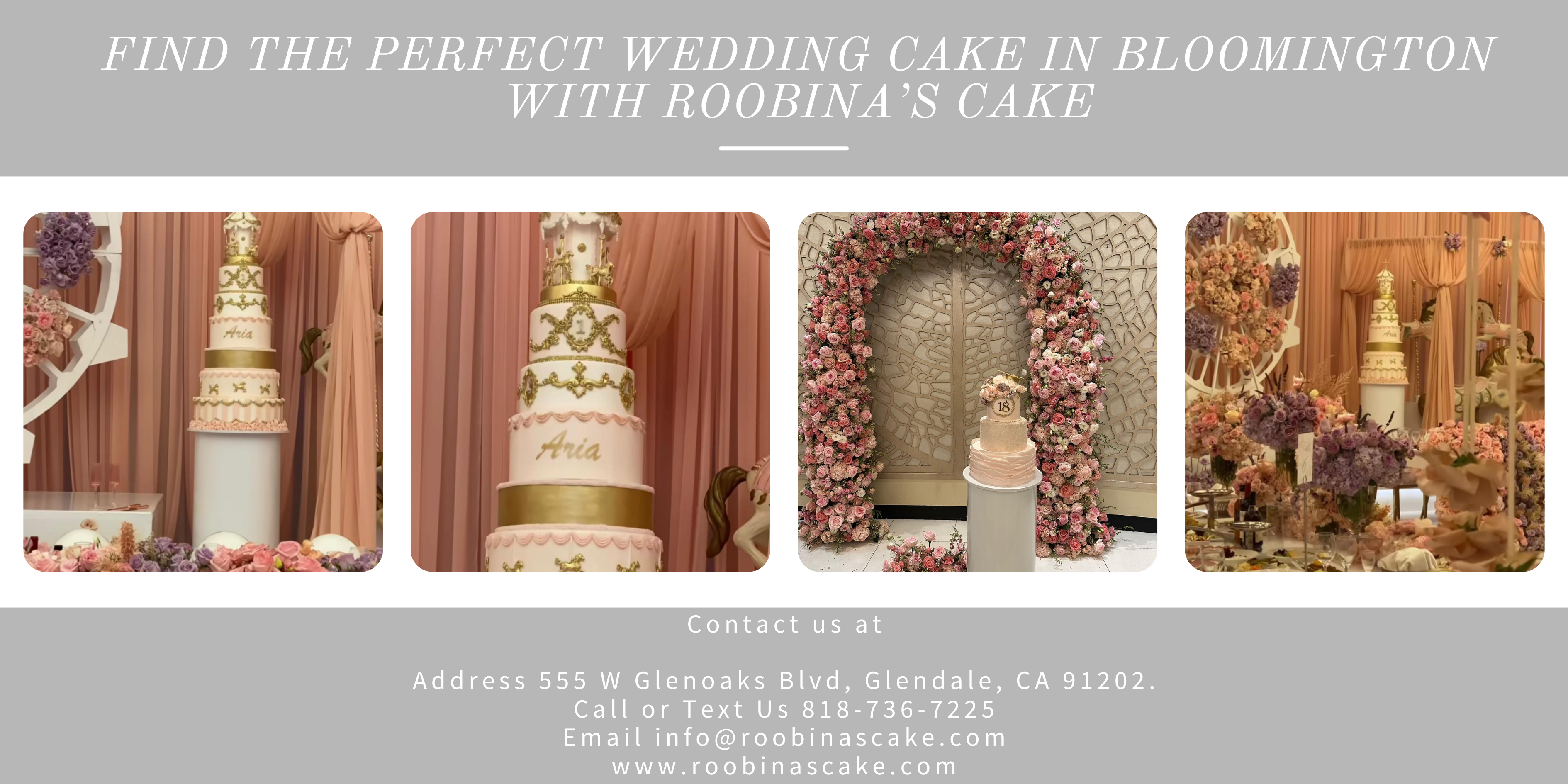 Find the Perfect Wedding Cake in Bloomington with Roobina’s Cake
