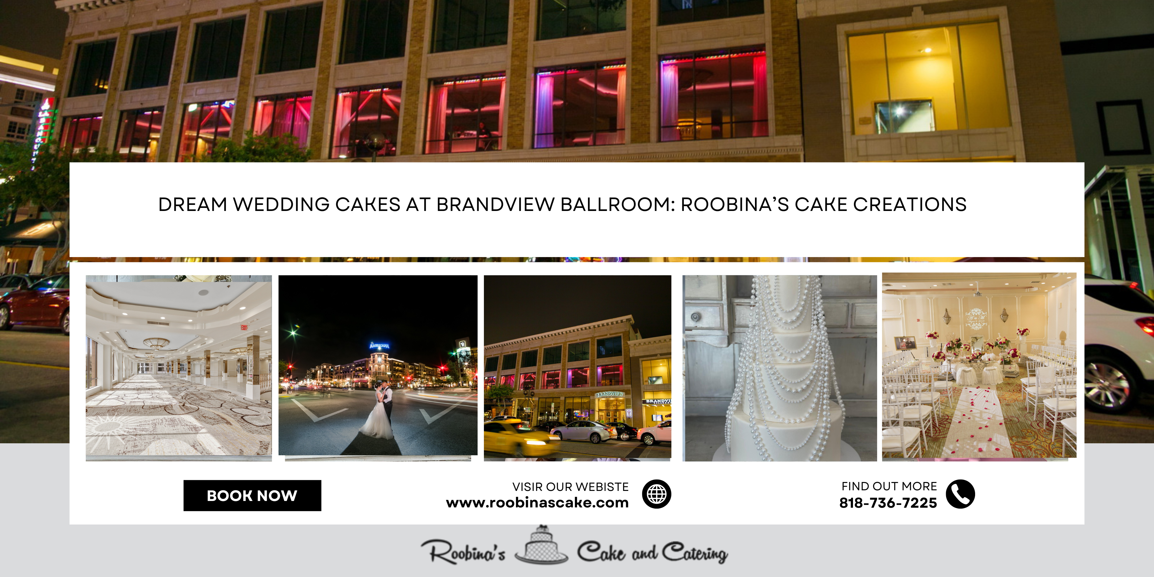 Dream Wedding Cakes at Brandview Ballroom: Roobina’s Cake Creations