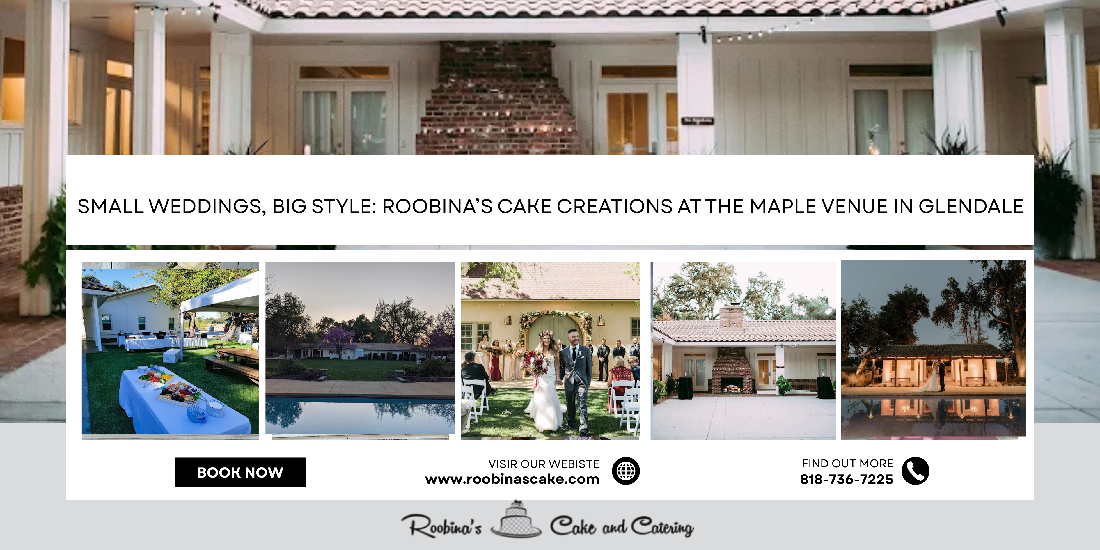 Small Weddings, Big Style: Roobina’s Cake Creations at The Maple Venue in Glendale